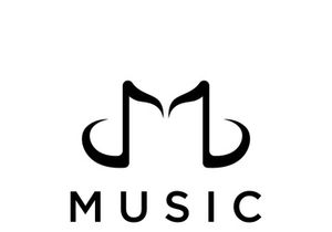 Creative musical note logo abstract design for vocal , music , course, choir, singer , education , concert.