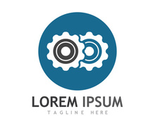 Gear logo with a creative idea.