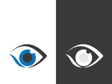 Eye logo icon design template illustration preview picture