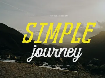 Simple Journey | Vintage Script Font preview picture