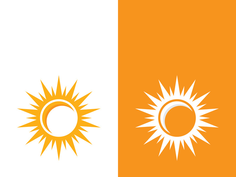 Sun vector illustration icon logo template design