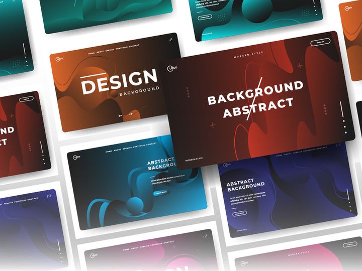 3D Abstract Background Minimal