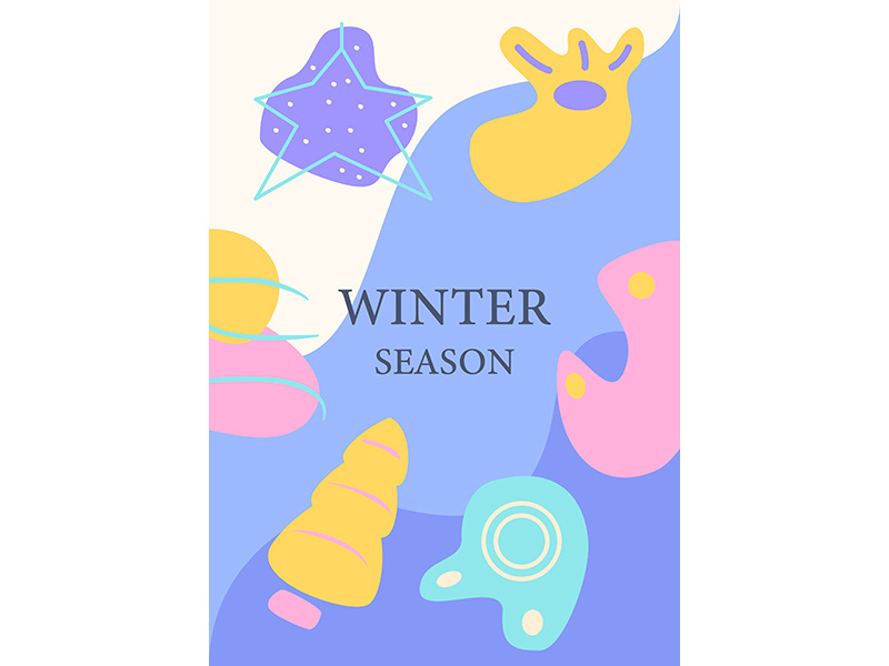 Festive season abstract poster template