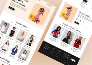 Rum go-Fashion landing page design