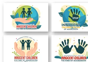12 International Day of Innocent Children Victims of Aggression Illustration