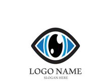 Branding identity corporate eye care vector logo design