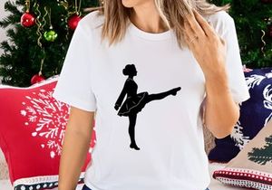 Silhouette of Irish Dancer Kicking