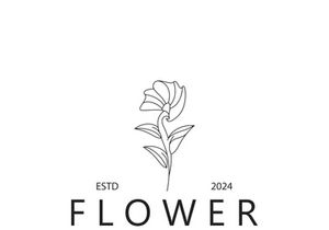 Flower logo design Floral emblem. Cosmetics, Spa, Beauty salon identity, Boutique and wedding invitations