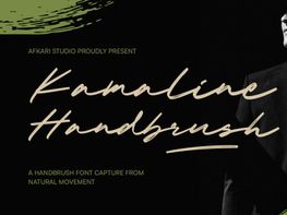 Kamaline Handbrush - Handwritting Brush Script Font preview picture