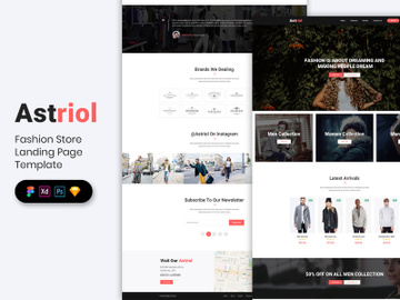 Fashion Store Landing Page Template preview picture