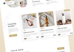 Someglow - Skincare Landing Page