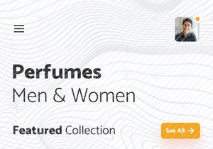 Perfumes shop ui design