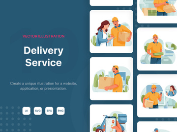 M114_Delivery Service Illustrations preview picture