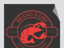 Vintage lobster logo