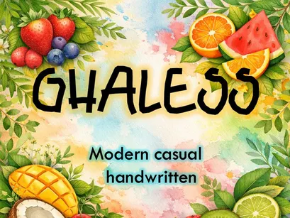 GHALESS – Modern Casual Handwritten Font