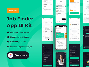 Job Finder App UI Kit preview picture
