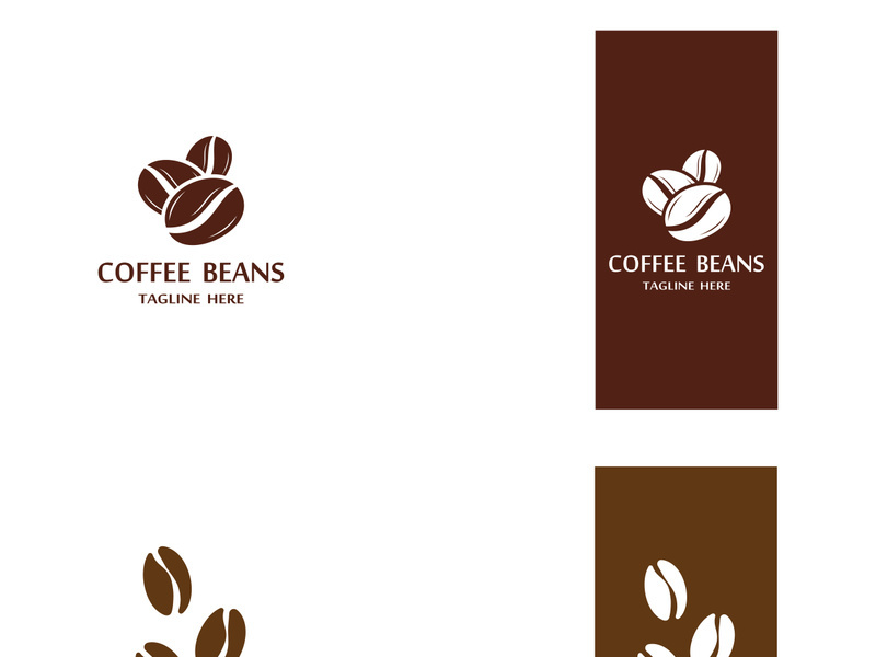 Premium coffee bean logo design.