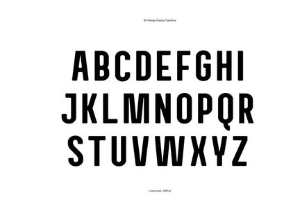 AO Yokai - Display Typeface