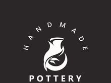 Pottery logo design handmade, creative traditional mug craft concept inspiration nature workshop