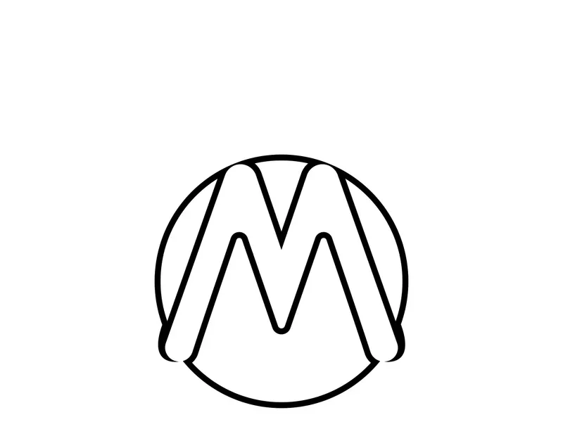 M Letter Logo Template