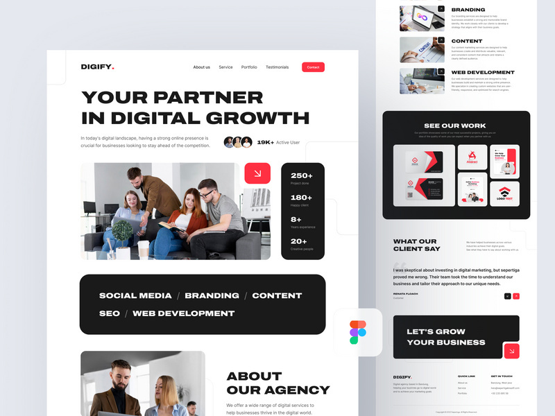 Digital agency - Web template