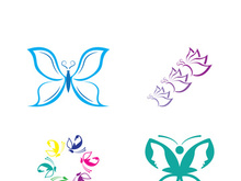 Butterfly logo icon vector design illustration