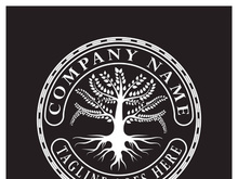 Root Leaf Family Tree of Life Oak Banyan Maple Stamp Seal Emblem Label logo design vector