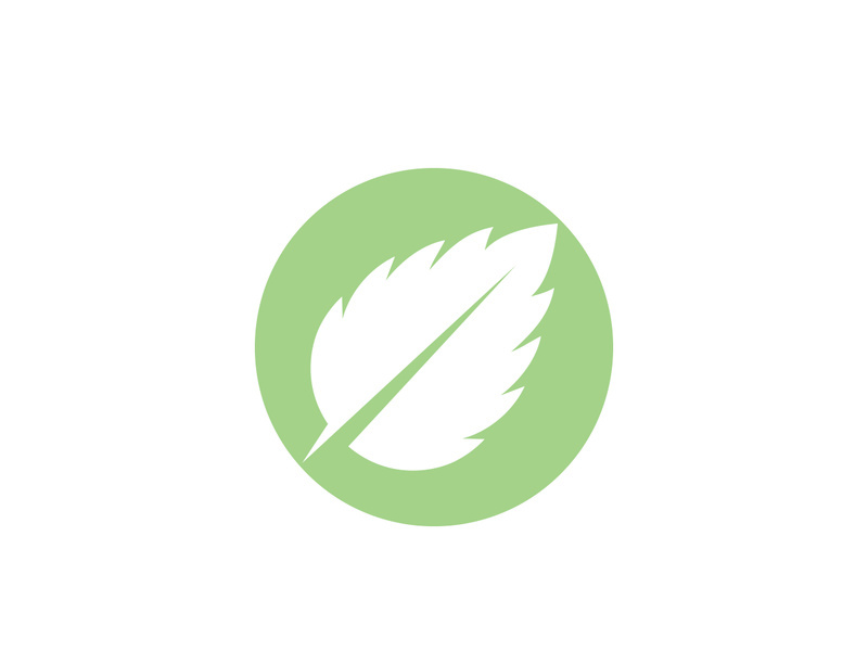 Mint Leaf icon template illustration