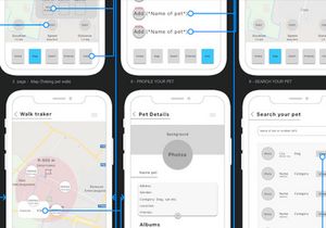 Mobile applications for walking with a pet