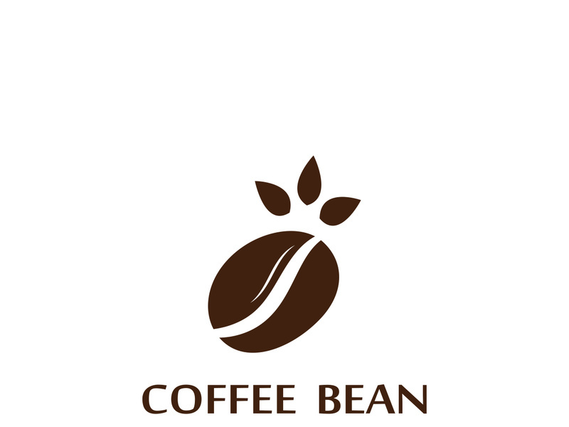 Premium coffee bean logo design.