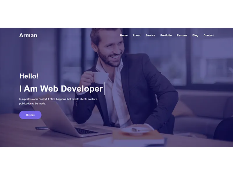 Home Page Design Website Template