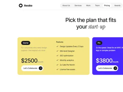 Awake Bootstrap Website Template