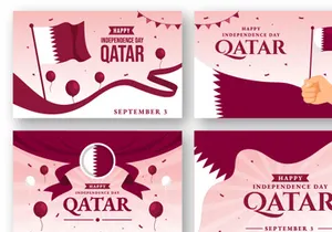 12 Qatar Independence Day Illustration