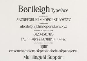 Berlleigh Beautifull Font Duo