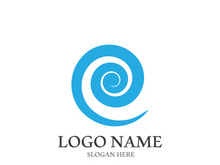 Wave beach vector illustration design logo