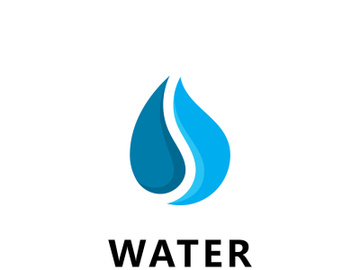 Blue Water Drop Logo Icon Vector Design preview picture