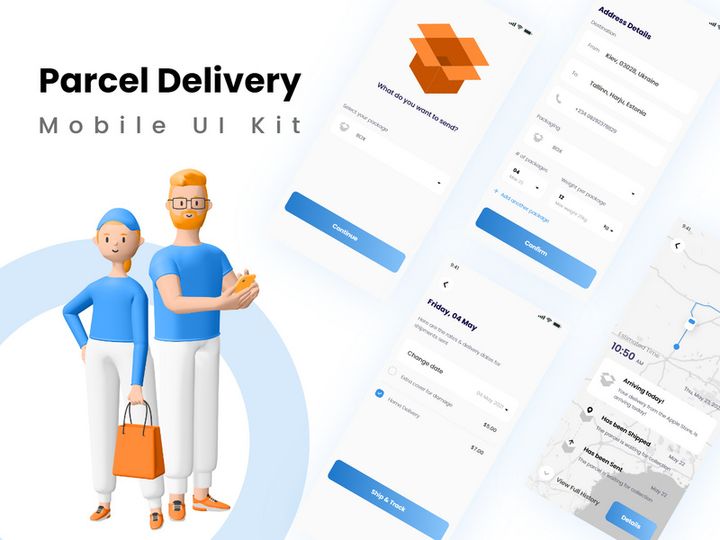 Parcel/Courier Delivery App Design preview picture