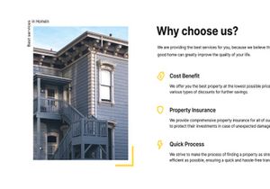 Real estate landing page UI