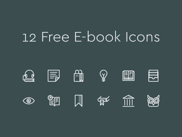 E-book Icon Set preview picture