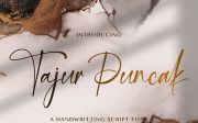 Tajur Puncak - Handwritten Font