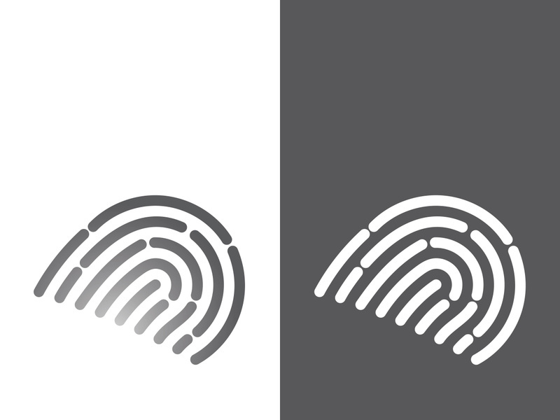Fingerprint logo vector illustration icon template design