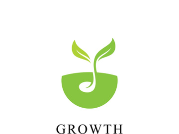 Green seed logo icon vector illustration preview picture