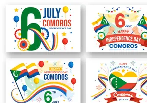 12 Comoros Independence Day Illustration