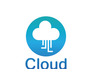 Cloud logo vector icon illustration preview picture