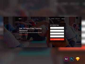 Hero Header for Fitness Websites-01 preview picture