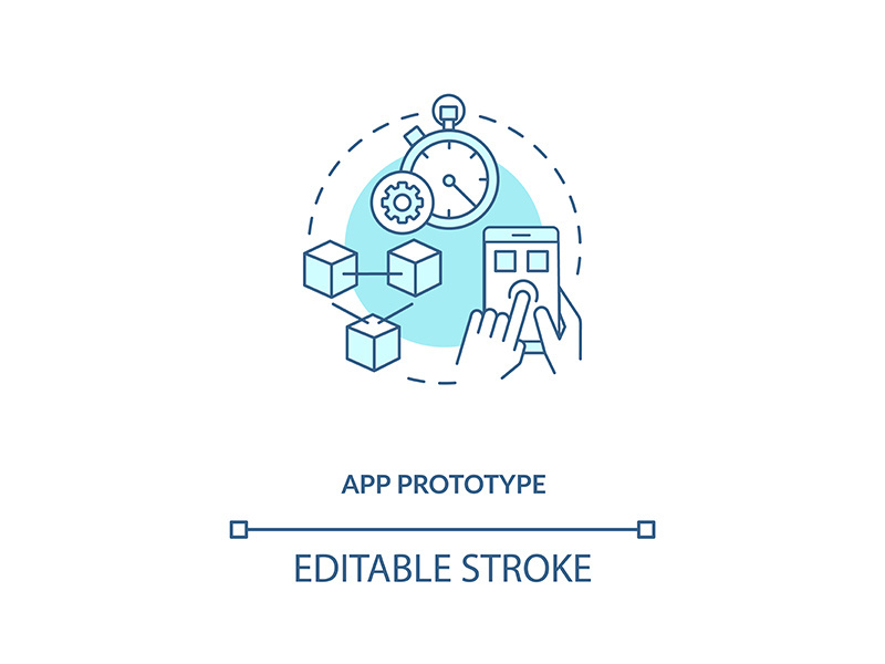 App prototype concept icon