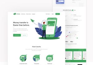 Migo app landing page pack