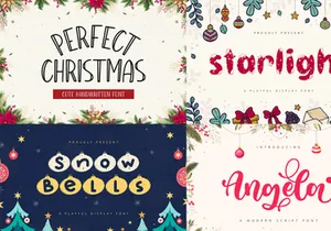 Xmas Bundle | 17 Christmas Fonts