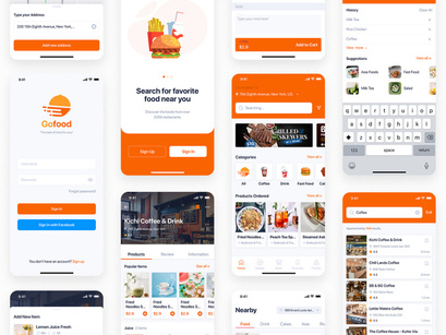 GonEats - Food Delivery UI Kit for Figma