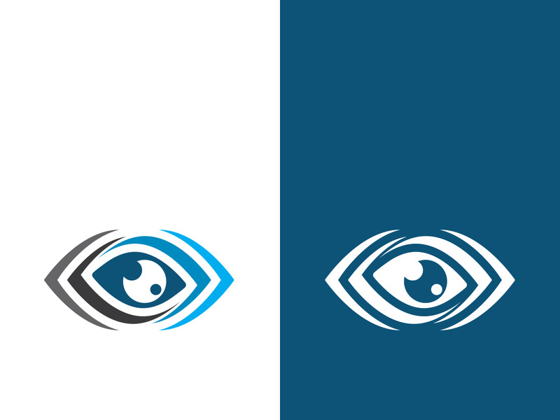 Eye logo icon design template illustration